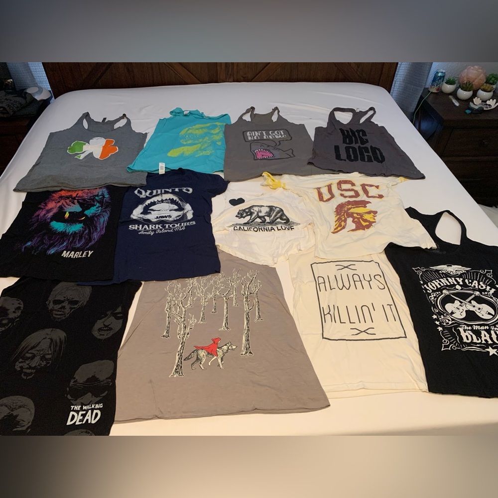 Graphic Tees & Tanks: Walking Dead, Johnny Cash, Jaws & More